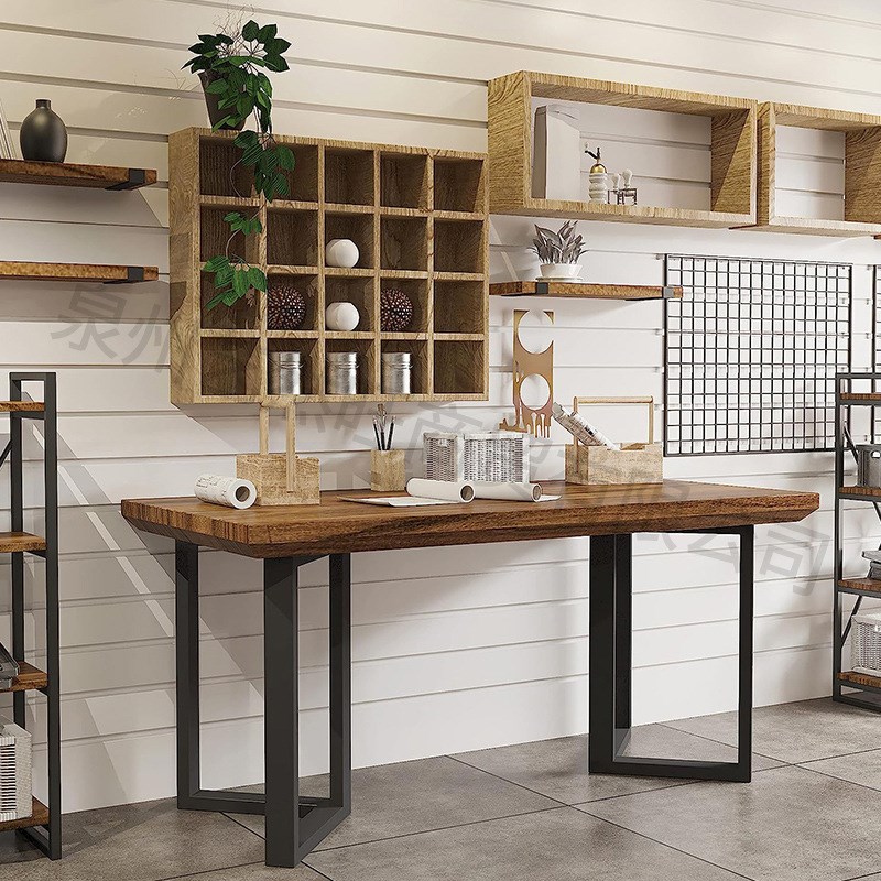 螺丝固定式直角型黑色金属桌脚架桌子腿餐桌工作室桌写字台桌腿