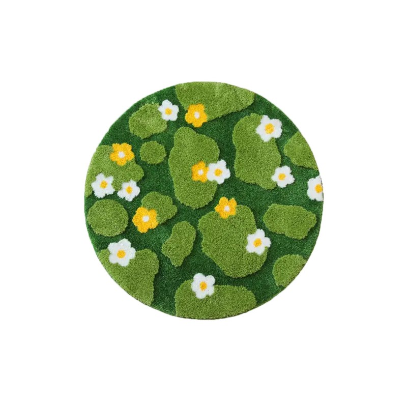 植绒地毯卧室床边毯加厚可机洗地毯客厅飘窗垫子茶几沙发防滑地毯