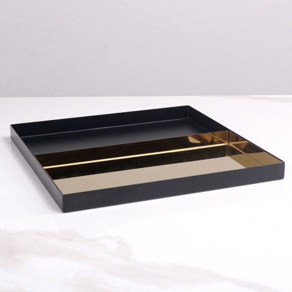 轻奢极简正方形金属托盘摆件样板间茶几电视柜餐桌双色收纳盘饰品,饰品/流行首饰/时尚饰品新,摆件,淘宝优惠券,粉丝福利购,淘宝优惠卷