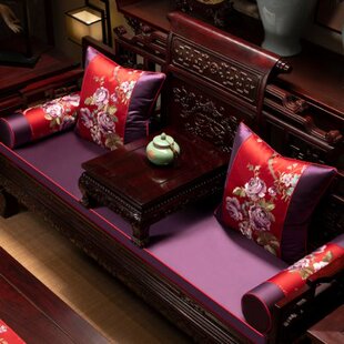高端红木沙发坐垫中国风罗汉床垫子家用实木家具套罩海绵乳胶定制