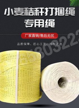 小麦秸秆打捆绳方捆打捆机专用绳塑料绳捆草绳厂家直供白黄灰颜色
