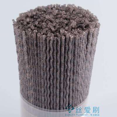 乐丰PA610尼龙碳化硅磨料丝46#1.50mm金属抛光除锈打磨刷波纹丝