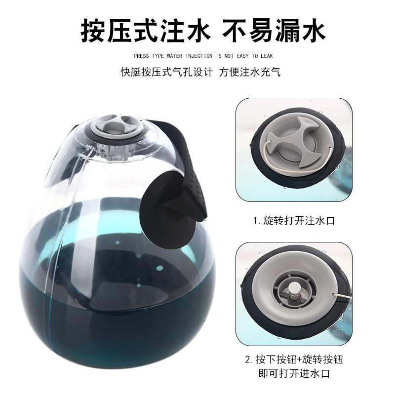 新品现货 健身壶铃运动负重水袋家用手臂提壶哑铃健身装水壶铃