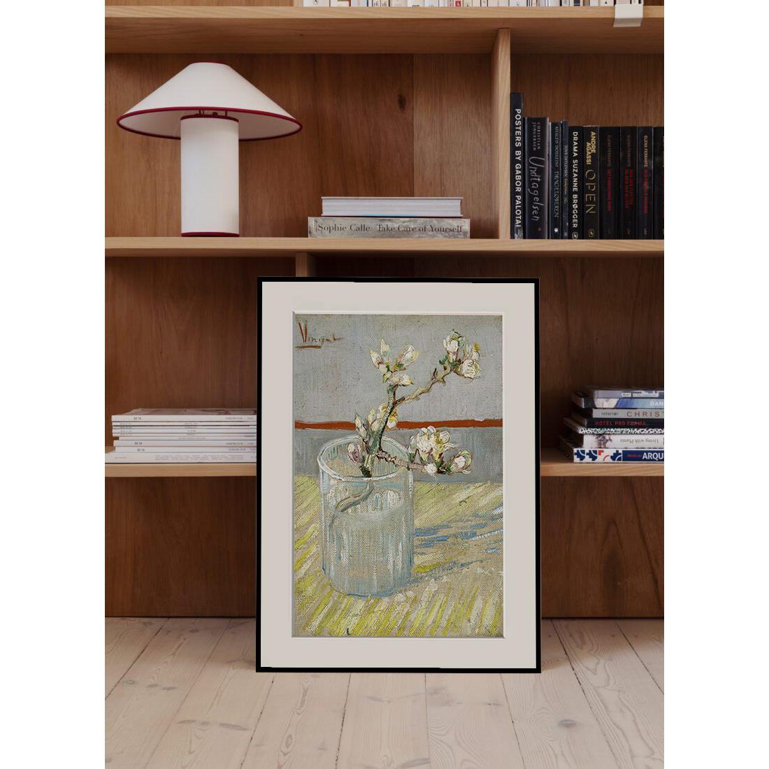 着名画家梵高印象派油画中古风玄关装饰画高级感小众艺术砂岩画