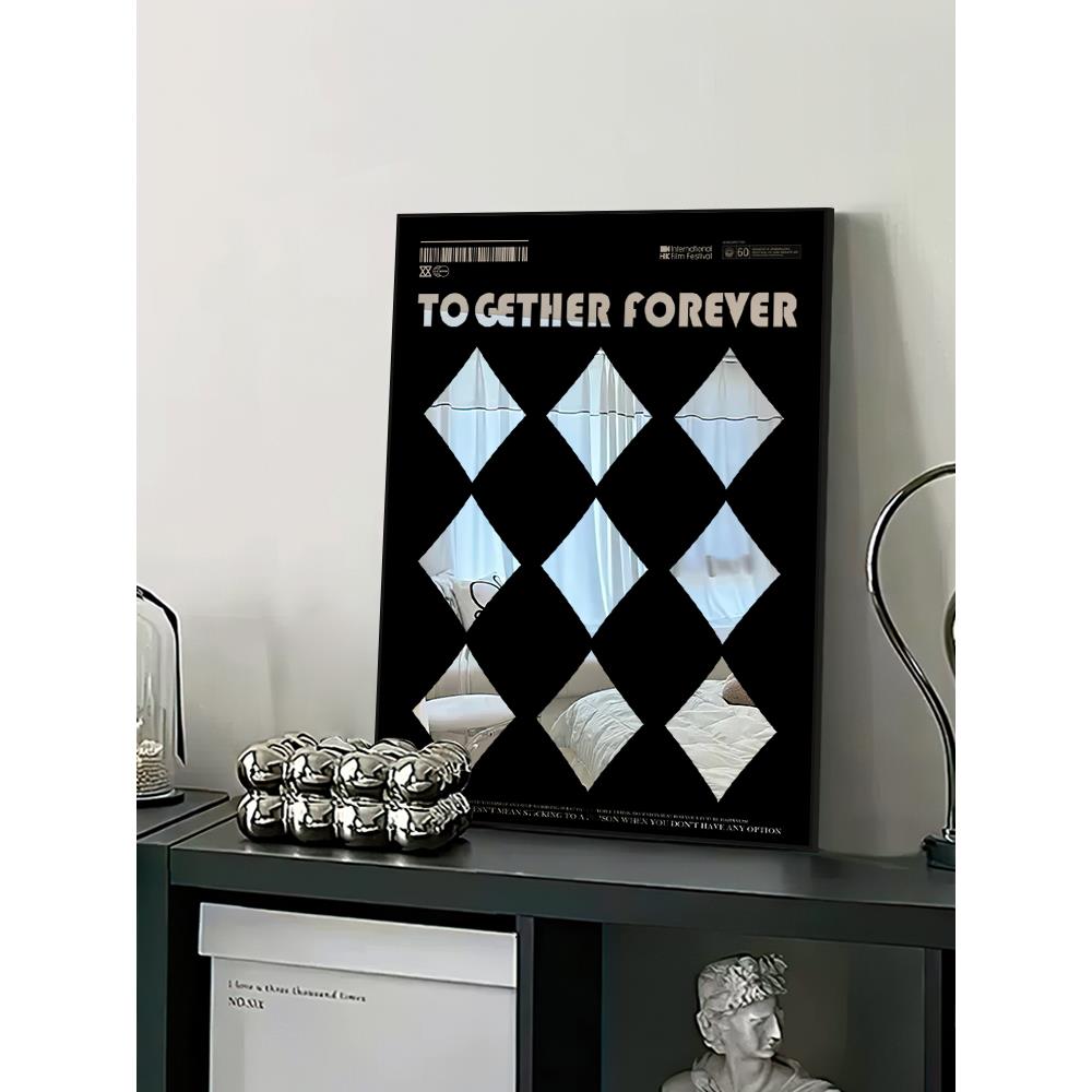 北欧高级感玄关柜镜子画装饰画ins风客厅卧室挂画梳妆台桌面摆画