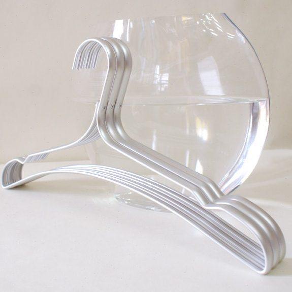 出口欧洲/铝合金 大衣架/金属太空铝衣架子/加粗加宽 满10个包邮