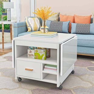 升降饭枱折叠茶几餐桌两用多功能小户型家用伸缩升降简约可移动茶