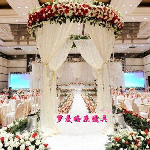 包邮 新款婚庆喜亭圆亭 婚礼道具仪式亭花房公主亭 圆亭架子纱幔