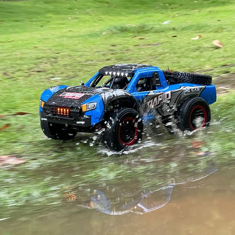 高速四驱越野车大马力防水RC遥控车汽车拉Z力漂移短卡