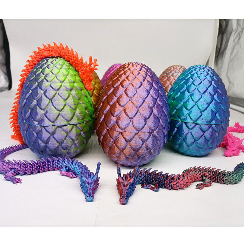 3D打印加工服务手板模型定制 树A脂耗材FDM线材打样多色丝绸龙蛋