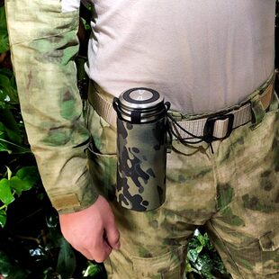 水壶套保温保护套户外运动战术水壶包杯套多功能molle副包穿皮带