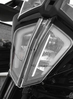适用19-23年KTM390/790/890ADV改装前灯罩大灯保护玻璃透明PC塑料