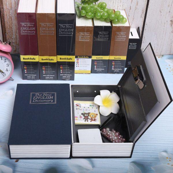 书本保险箱密码盒子带锁大人家用储蓄小存钱罐网红创意私房钱收纳