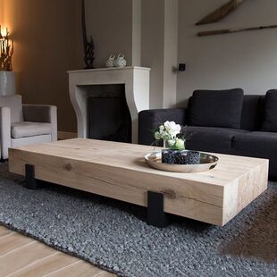 实木茶几家用茶台铁艺复古方形木条组合原木茶桌侘寂风小户型客厅