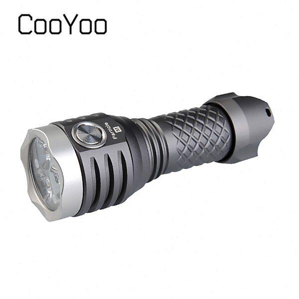 CooYoo 粒子M USB直充电900流明 便携家用高亮防水小手电筒兼容AA
