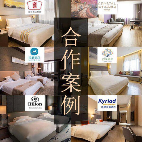 酒店家具标间全套宾馆床旅馆客房床专用双人床公寓民宿床床箱