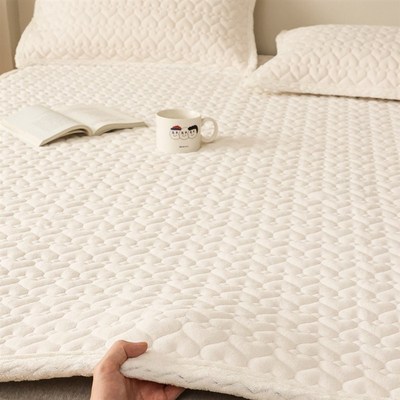 Y25E牛奶绒床垫软垫 家用毛绒垫宿舍学生单人床褥子冬季加绒床护