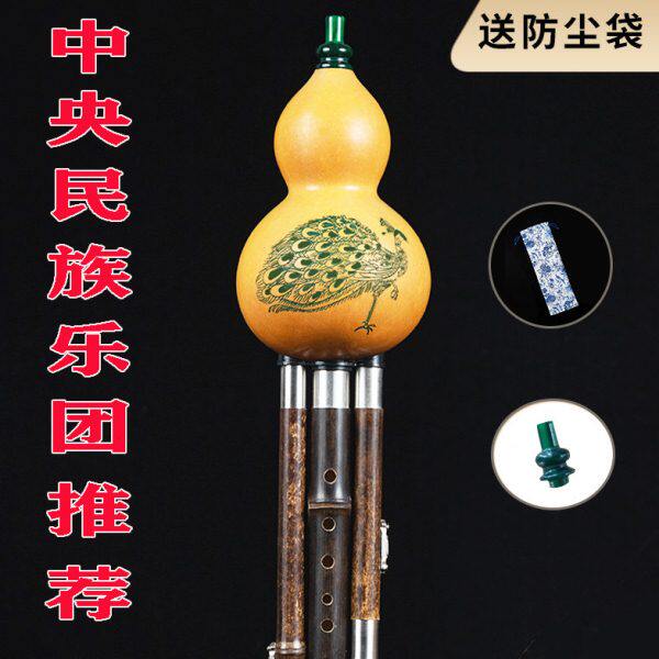 葫芦丝乐器初学者C调降B调儿童小学生成人专用七孔八孔紫竹旗舰店