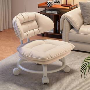 用换ZUZ鞋凳移沙发凳护腰靠背椅子矮万向轮小凳子家滑动轮儿凳童