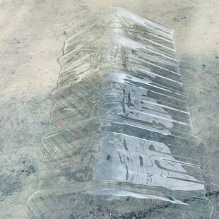 c亮YTB瓦明透脊瓦人钢字形透明瓦屋面屋顶p彩瓦波浪采光瓦玻璃钢