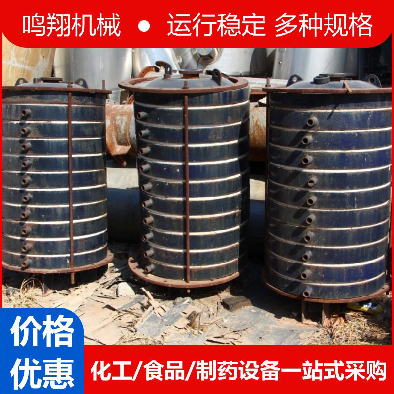 九成新耐腐蚀耐高压搪瓷碟片式冷凝器可拆式工业换热器结构紧凑