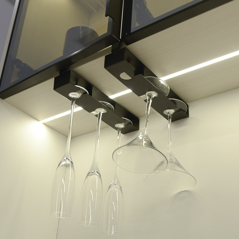 红酒杯架子倒挂家用酒柜悬v挂葡萄洋酒杯支架免打孔香槟高脚杯架