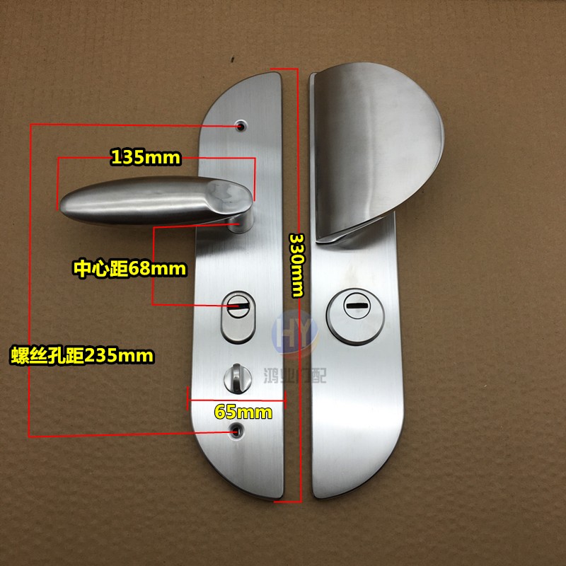 1.5厚大耳朵单活外固定拉手304不锈钢防盗大门锁入户门Z通用型把