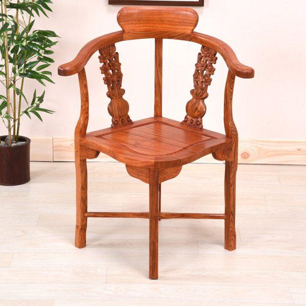 花梨木圈椅红木三角椅中式实木茶椅仿古围椅牛角椅茶桌椅子客人椅,住宅家具,圈椅,淘宝优惠券,粉丝福利购,淘宝优惠卷