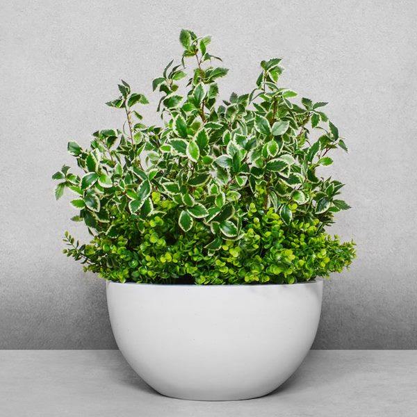 简约玻璃钢落地花瓶酒店售楼处家居花器装饰品圆碗形状插绿植花盆