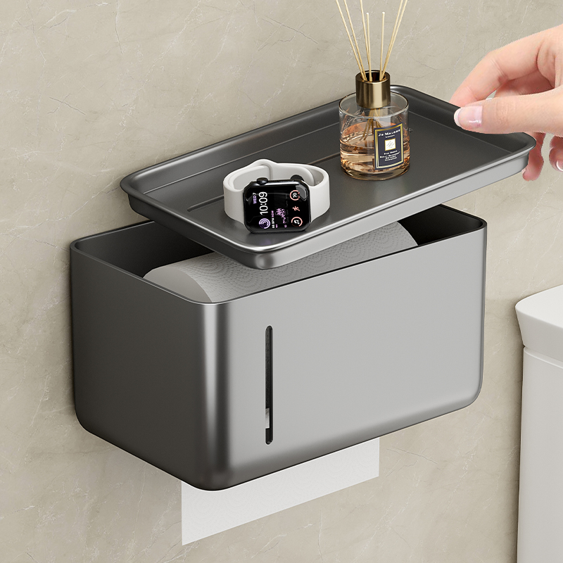 浴室卫生纸盒防水壁挂化妆室厕所卷筒卫生纸架抽取式纸巾纸卫生纸