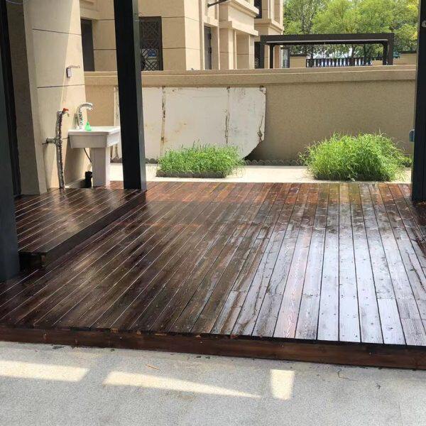 碳化防腐木条地板围栏火烧木葡萄架户外庭院龙骨凉亭阳台花园板材