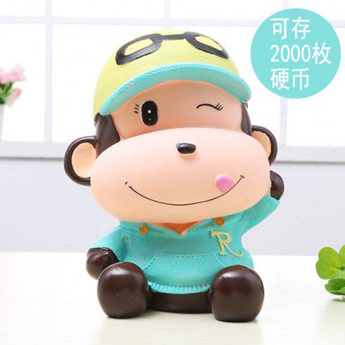 不怕摔创意可爱超大号猴子存钱罐卡通储蓄罐儿童存钱罐生日礼物