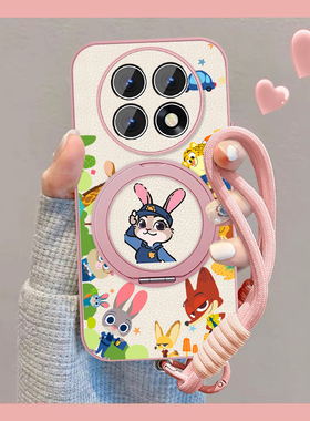 适用动物城朱迪oppok13s手机壳女卡通k12新款k11磁吸K9S小羊皮R17全包防摔R15可爱0pp0k10活力版挂绳保护套