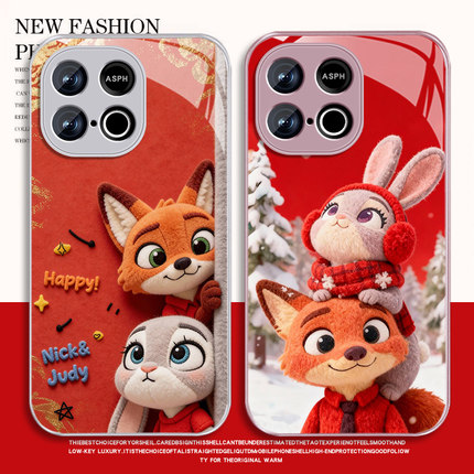 适用尼克朱迪iqooz10turbo手机壳男卡通iqooz10turbo+新款动漫z10x高级感iq00z10vivo玻璃保护套全包防摔情侣