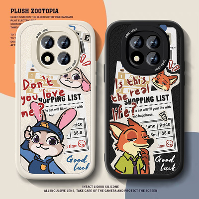 适用朱迪尼克红米note14pro+手机壳新款redminota13小羊皮卡通小米note13动物城防摔nota十疯狂动漫男女套