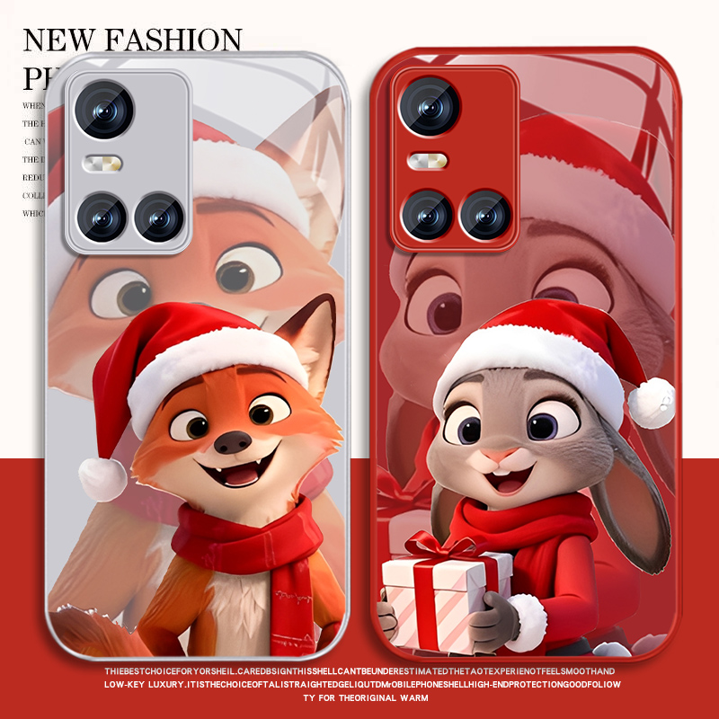 圣诞小兔适用vivos10手机壳男卡通s10pro新款动漫S9e高级感S7t钢化玻璃保护套vivi全包T2防摔viv0s6情侣外壳