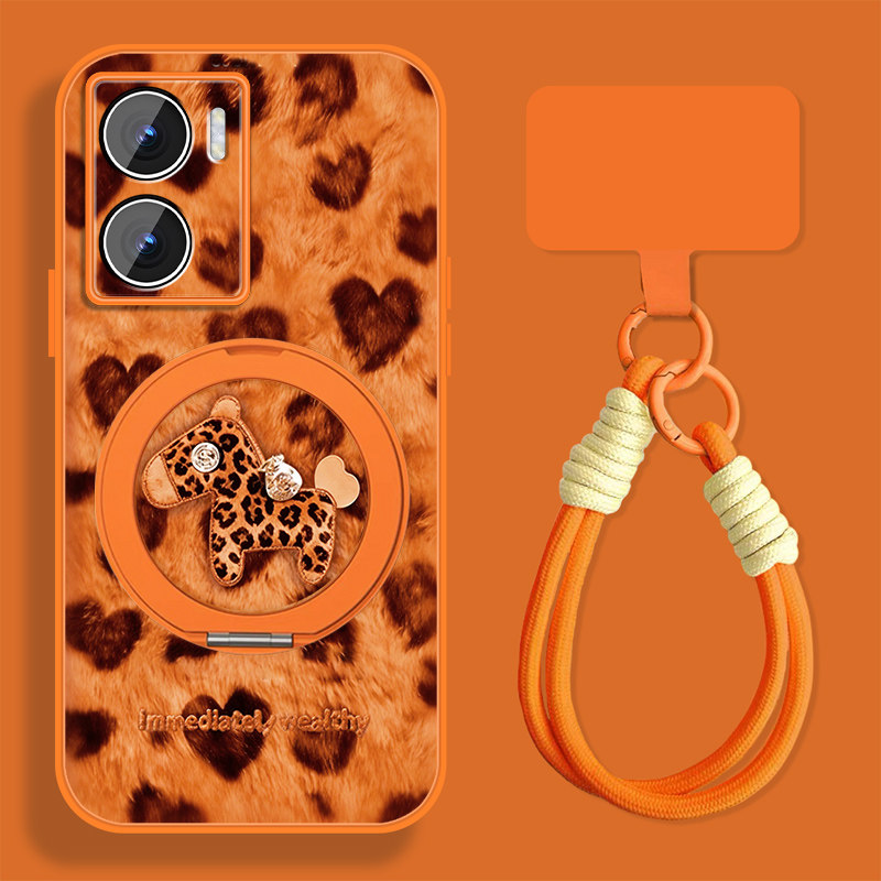 爱心小马适用vivoy35+手机壳女豹纹y35m+新款新年y55t本命年y52s小羊皮全包y30t1版防摔y33s保护套y31s磁吸,3C数码配件,手机保护套/壳,淘宝优惠券,粉丝福利购,淘宝优惠卷