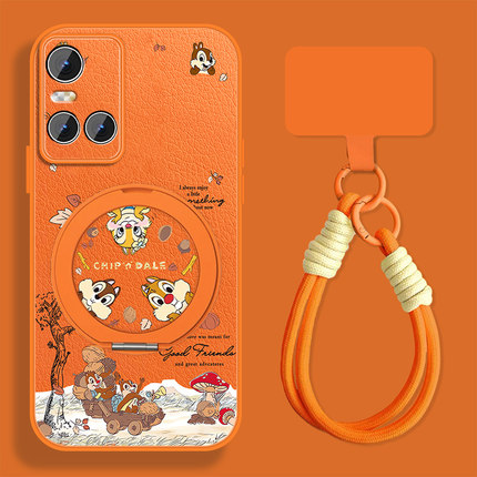 秋叶松鼠适用vivos10手机壳男卡通s10pro新款可爱S9e高级感S7t小羊皮保护套vivi全包T2防摔viv0s6情侣外壳