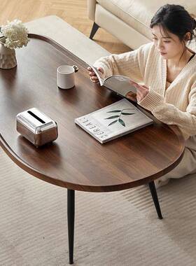 小户型意创个芒果茶几小桌子简易性轻PKO椭奢圆形现代客厅家用茶