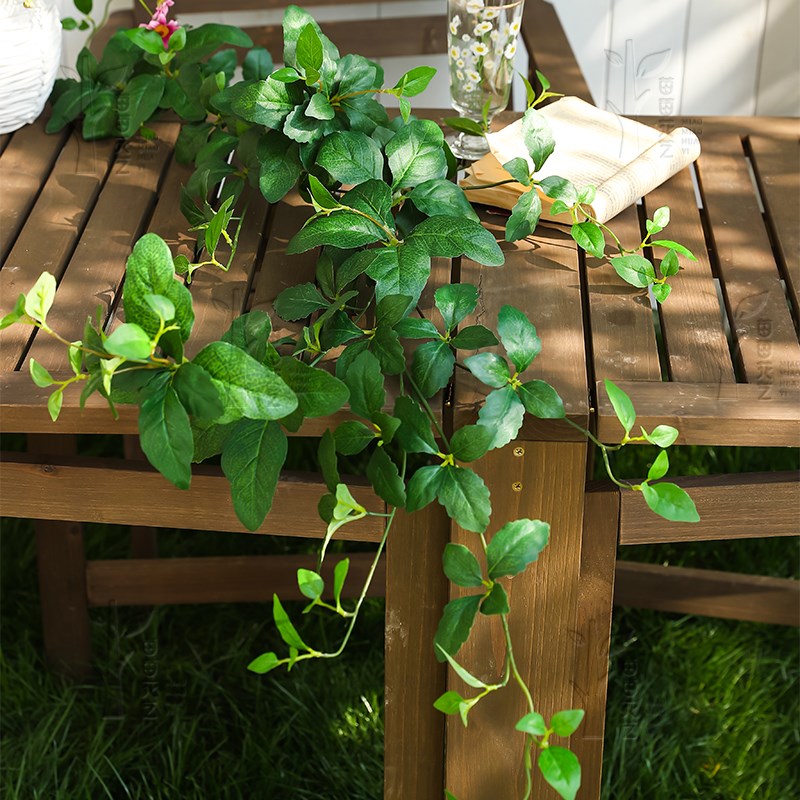 仿真绿植藤薄荷叶仿真花网红花墙装饰植物藤蔓假花拍照道具花束