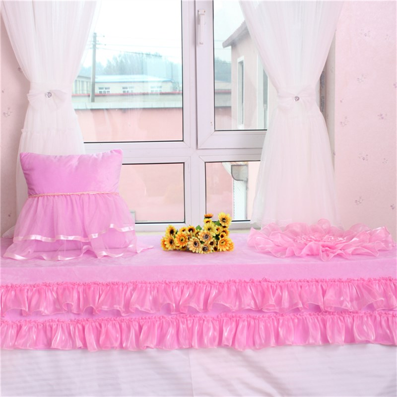 水晶绒超柔软加厚坐垫田园海绵窗台垫子阳台垫子韩式飘窗垫沙发垫