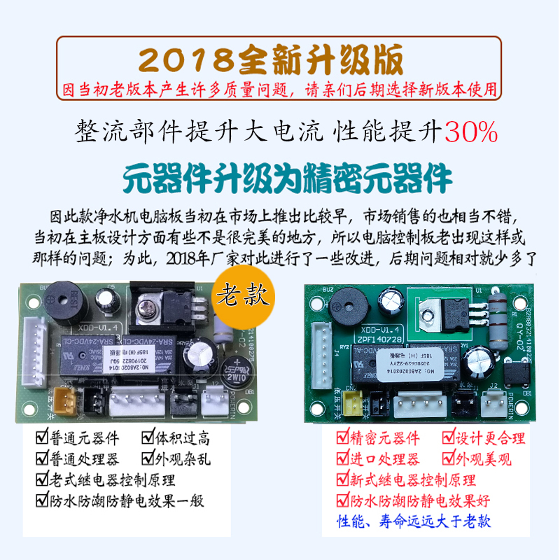 沁园RU-185F/H/QR-RO/-05A/B净水器纯水机电脑电路电源板主板配件