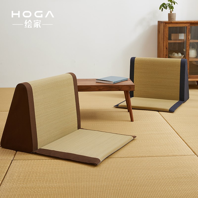 绘家【简】榻榻米坐垫椅日式和室椅简懒人沙发飘窗垫靠背椅子