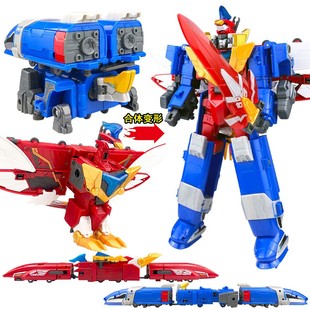 巨神战击队4轨道热浪龙虎战击王豪华版变形机器人3武器儿童男玩具