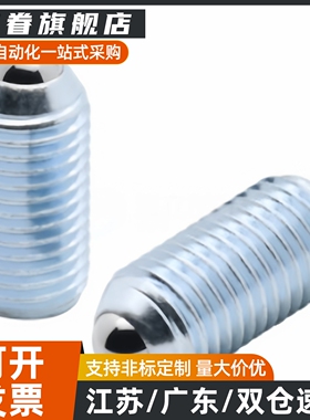 滚轮型球头柱塞钢珠滚轮弹簧波珠螺丝BPRM6/8/10/12/16