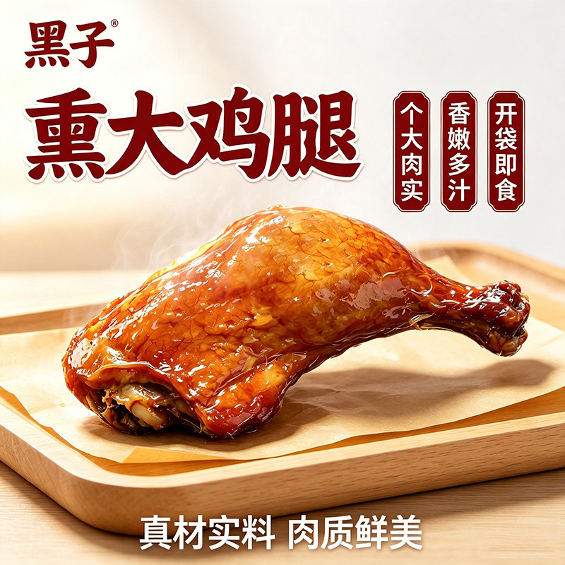 熏大鸡腿开袋即食熟食