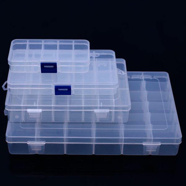 透明饰品收纳盒子塑料透明饰品串珠储物方形圆形化妆中式小清新盒