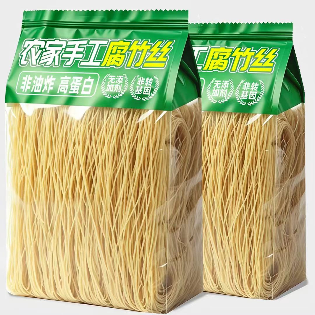 手工无添加腐竹丝非油炸豆腐丝皮云丝农家干货豆制品凉拌火锅含盐