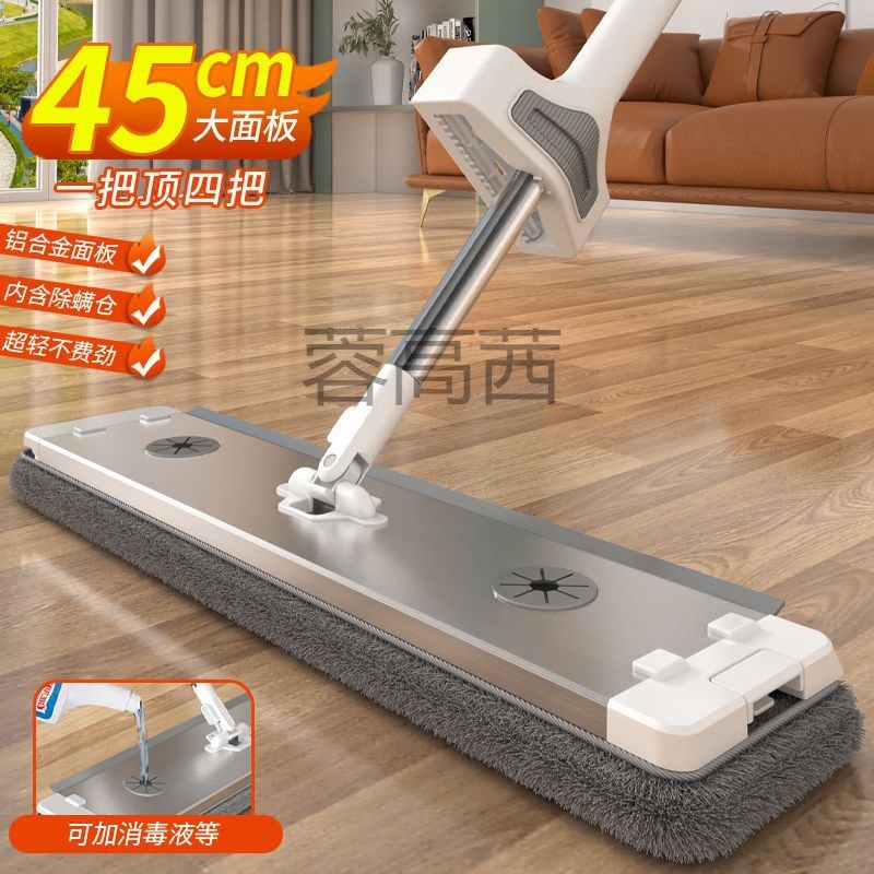 Rg铝合金高档平板拖把家用免手洗懒人干湿两用地板刮水擦地拖地神