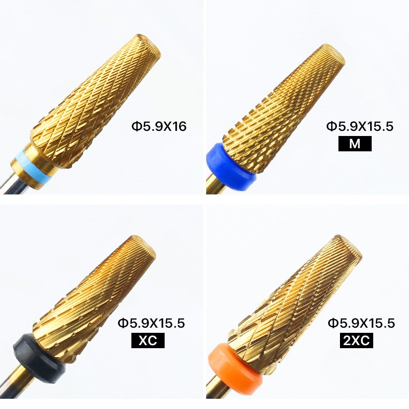 美甲钨钢五合一打磨头磨甲卸甲修型电动打磨机可替换磨头美甲工具